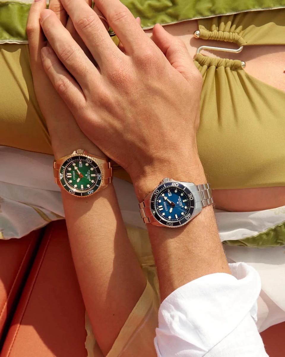 Citizen Promaster Dive Watch with Blue Dial and Stainless Steel Bracelet (eco-drive movement)