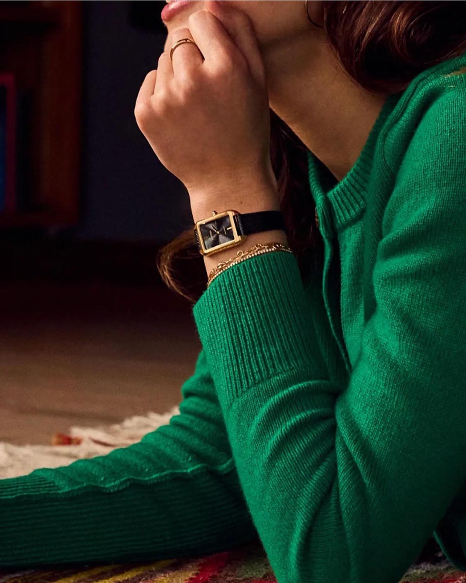 Citizen Dress Classic Watch with Black Dial and Black Leather Strap (eco-drive movement)