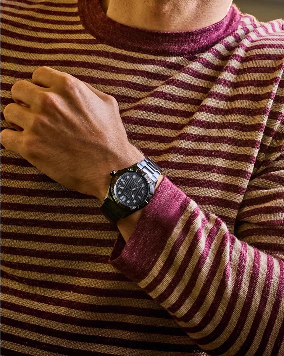 Citizen Brycen Watch with Black Dial and Black Stainless Steel Bracelet (eco-drive movement)