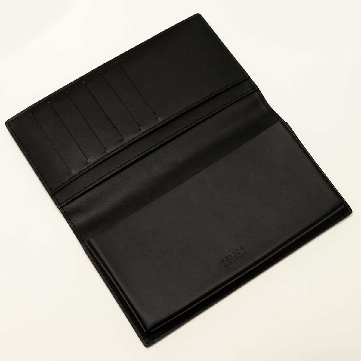 Pre Owned Goyard Richelieu Black Canvas Wallet