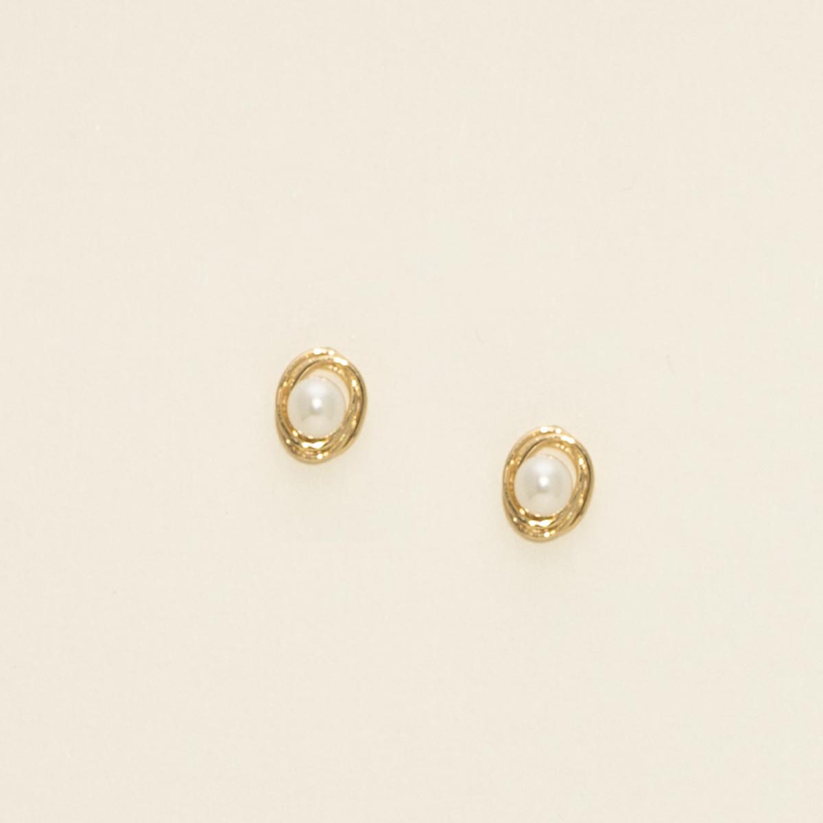 Mastoloni Cultured Freshwater Pearl Earrings in 14kt Yellow Gold (3.5mm pearls)