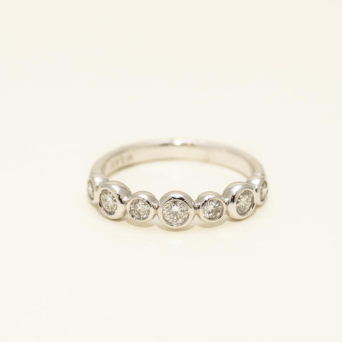 Diamond Bezel Band in 14kt White Gold (1/2ct tw)