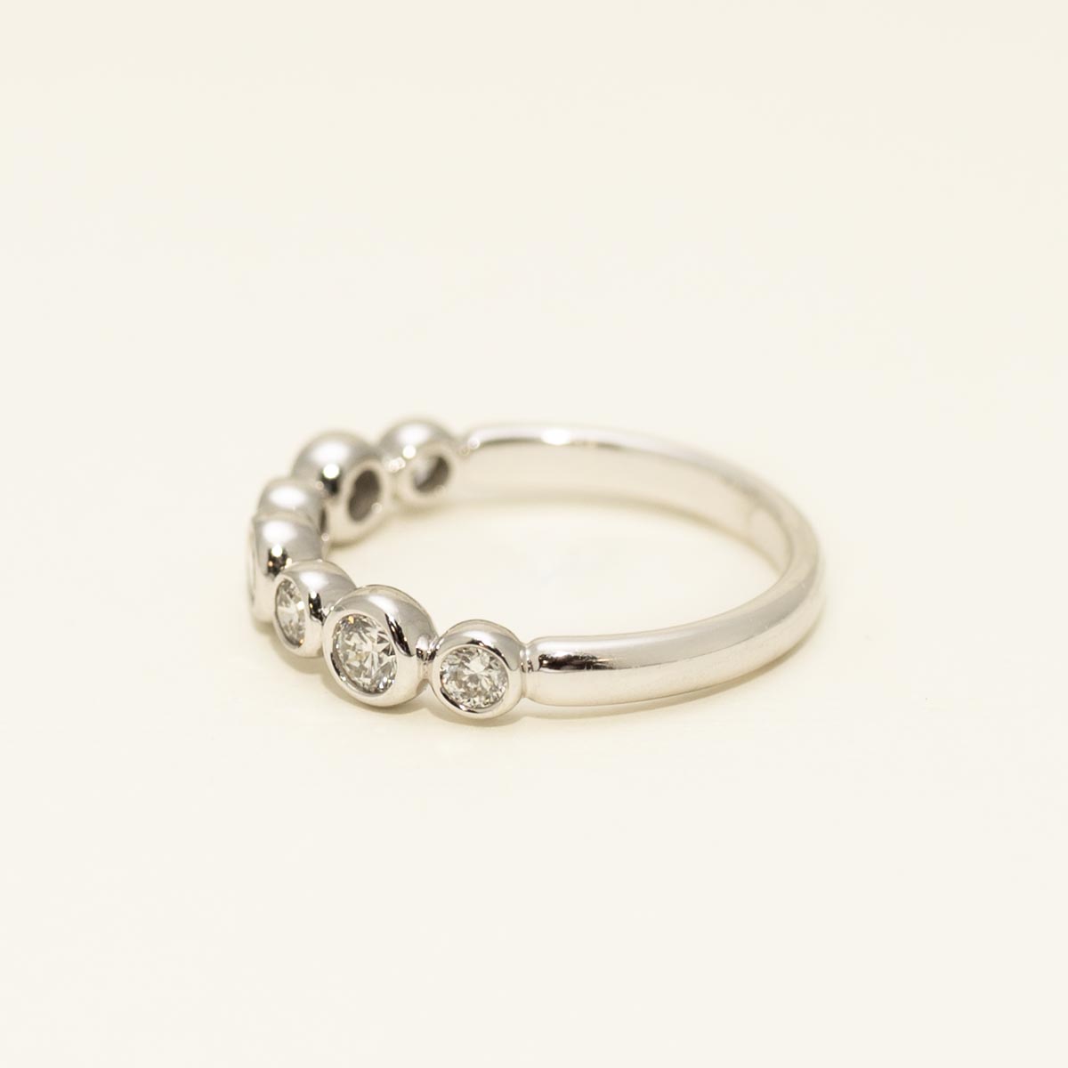 Diamond Bezel Band in 14kt White Gold (1/2ct tw)