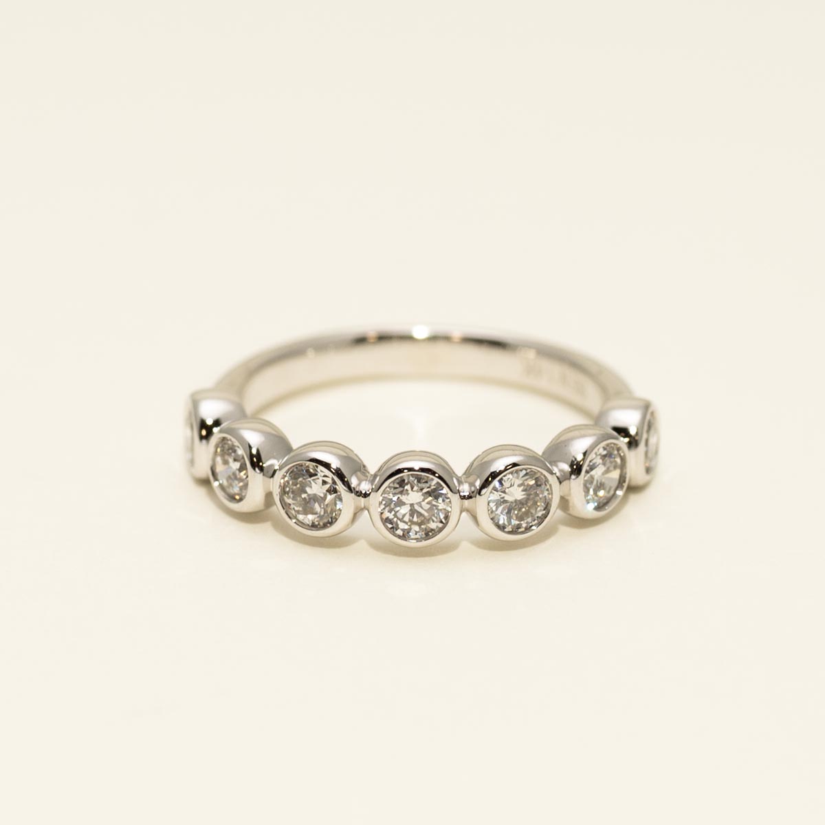 Diamond Bezel Band in 14kt White Gold (3/4ct tw)