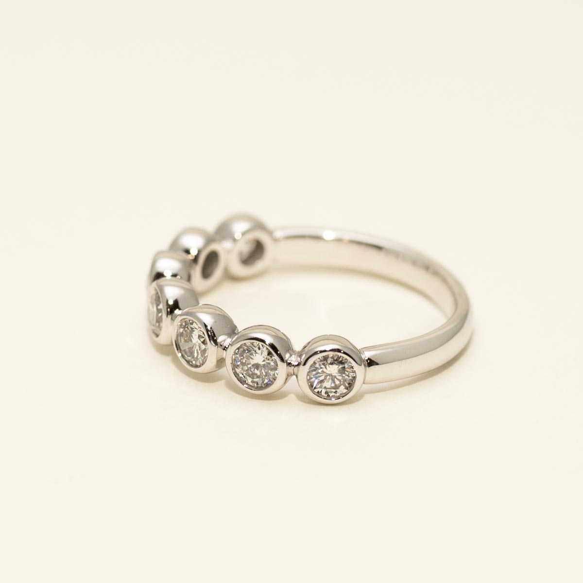 Diamond Bezel Band in 14kt White Gold (3/4ct tw)
