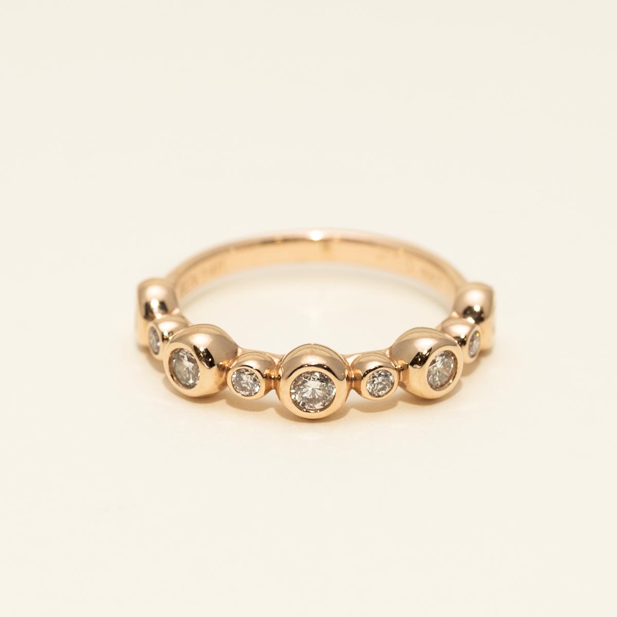 Diamond Bezel Band in 14kt Rose Gold (3/8ct tw)