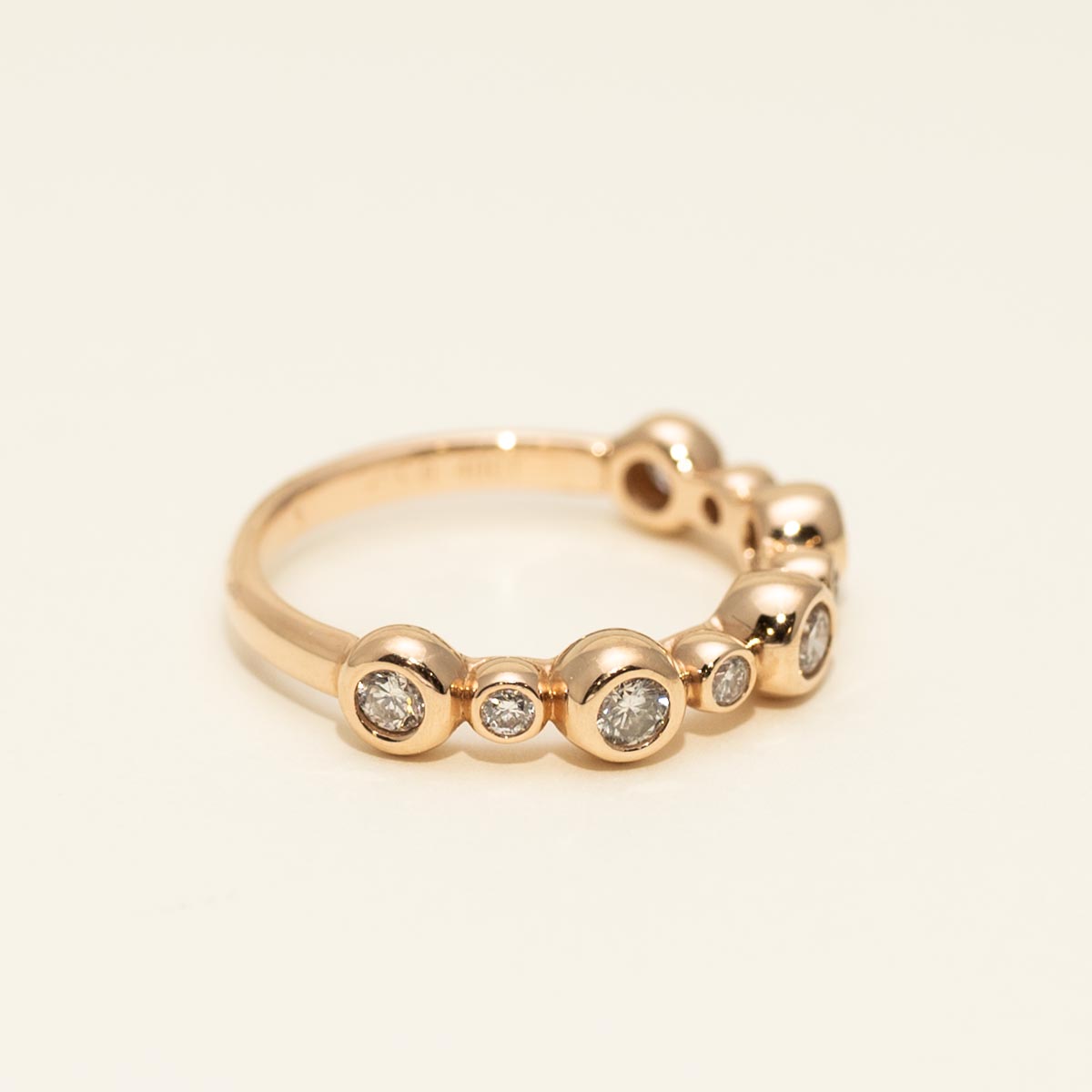 Diamond Bezel Band in 14kt Rose Gold (3/8ct tw)