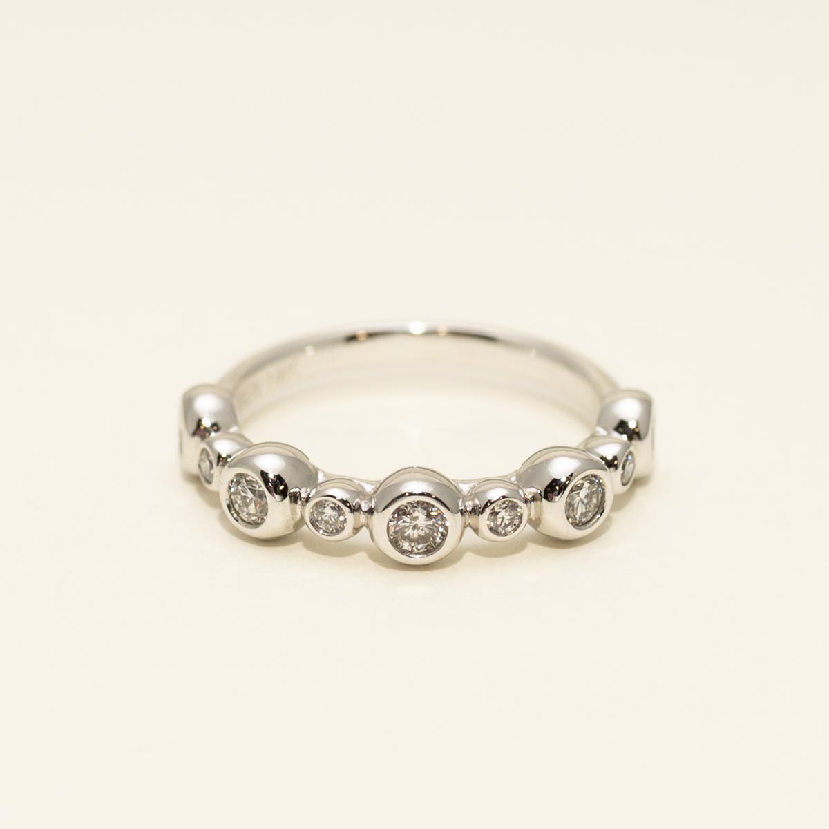 Diamond Bezel Band in 14kt White Gold (3/8ct tw)