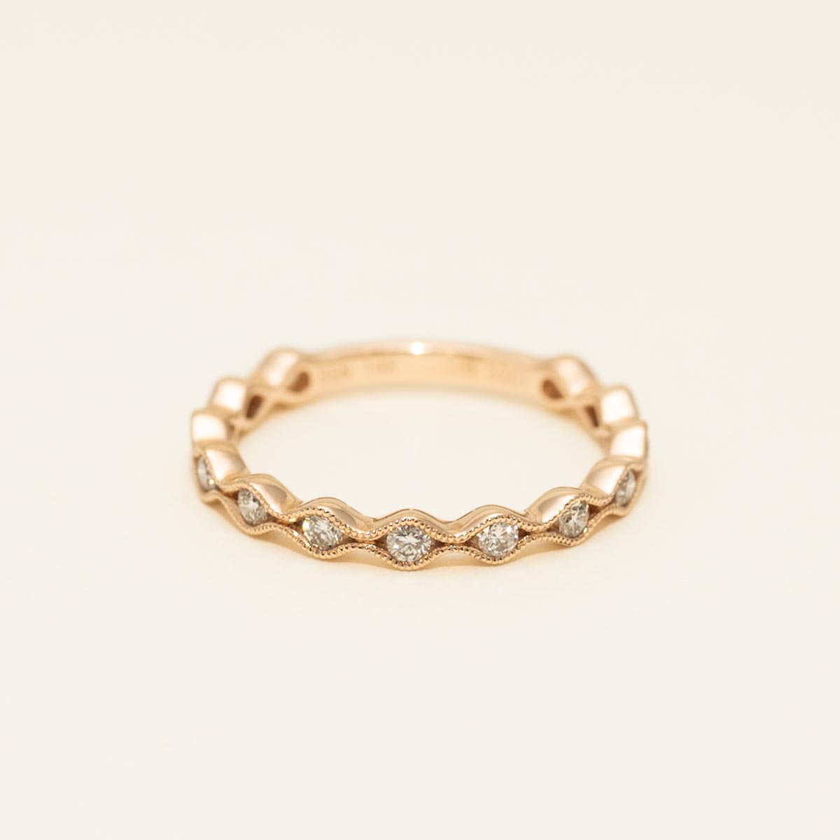 Diamond Channel Band in 14kt Rose Gold (1/3ct tw)