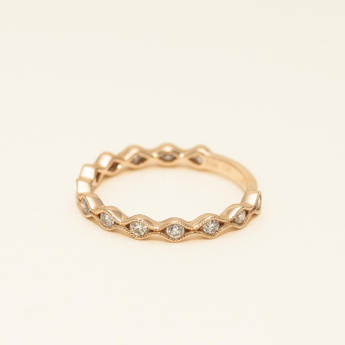 Diamond Channel Band in 14kt Rose Gold (1/3ct tw)