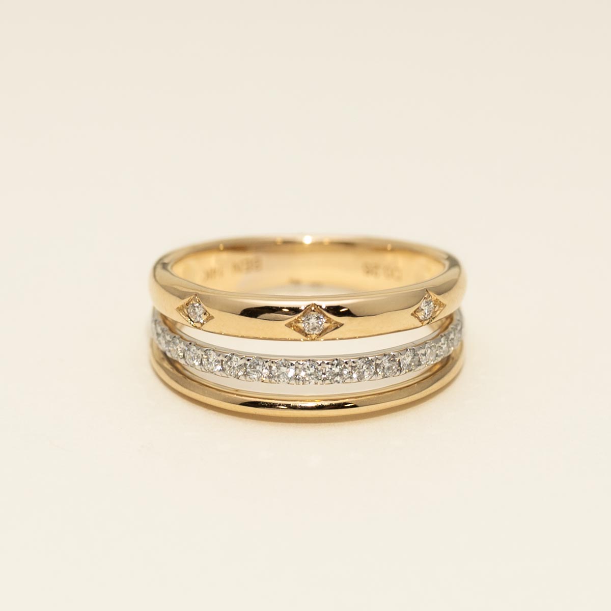 Diamond Fashion Ring in 14kt Yellow Gold (1/4ct tw)