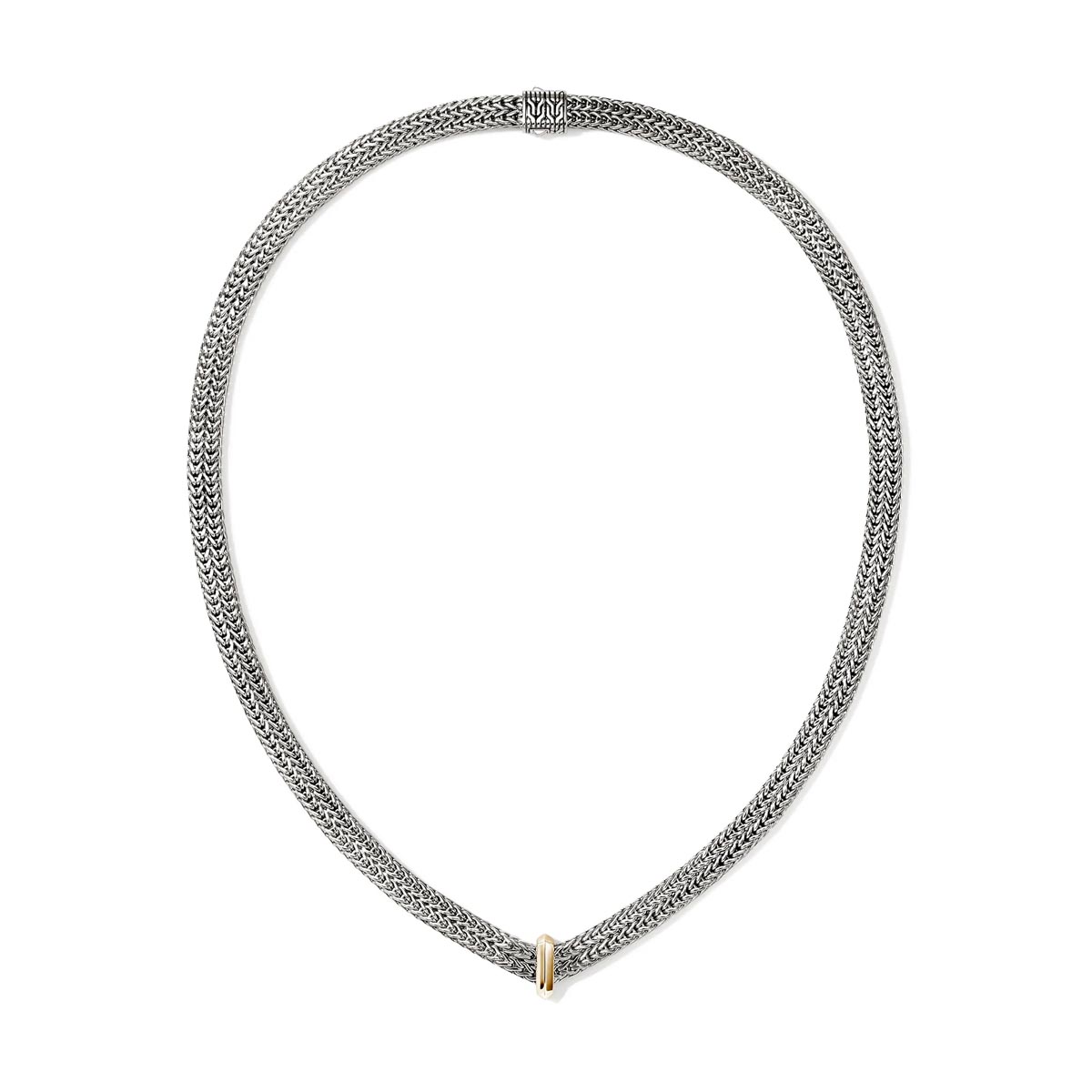 John Hardy Icon Necklace in Sterling Silver and 14kt Yellow Gold