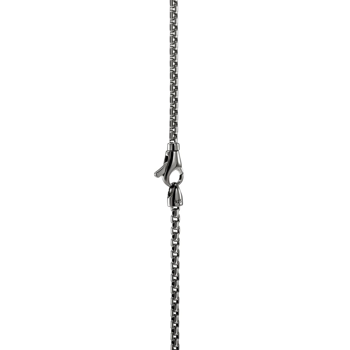John Hardy Icon Cross Necklace in Sterling Silver and Black Rhodium