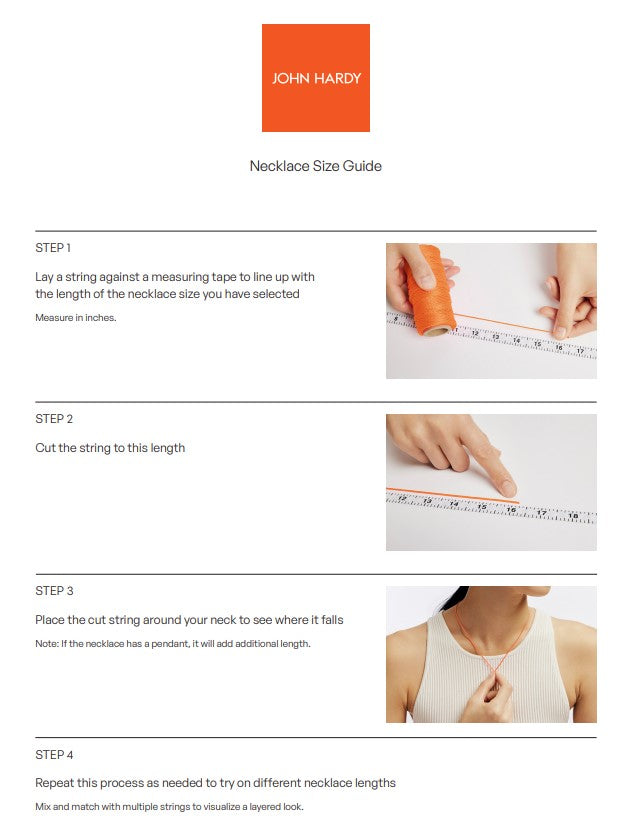 John Hardy Icon Cross Necklace in Sterling Silver and Black Rhodium