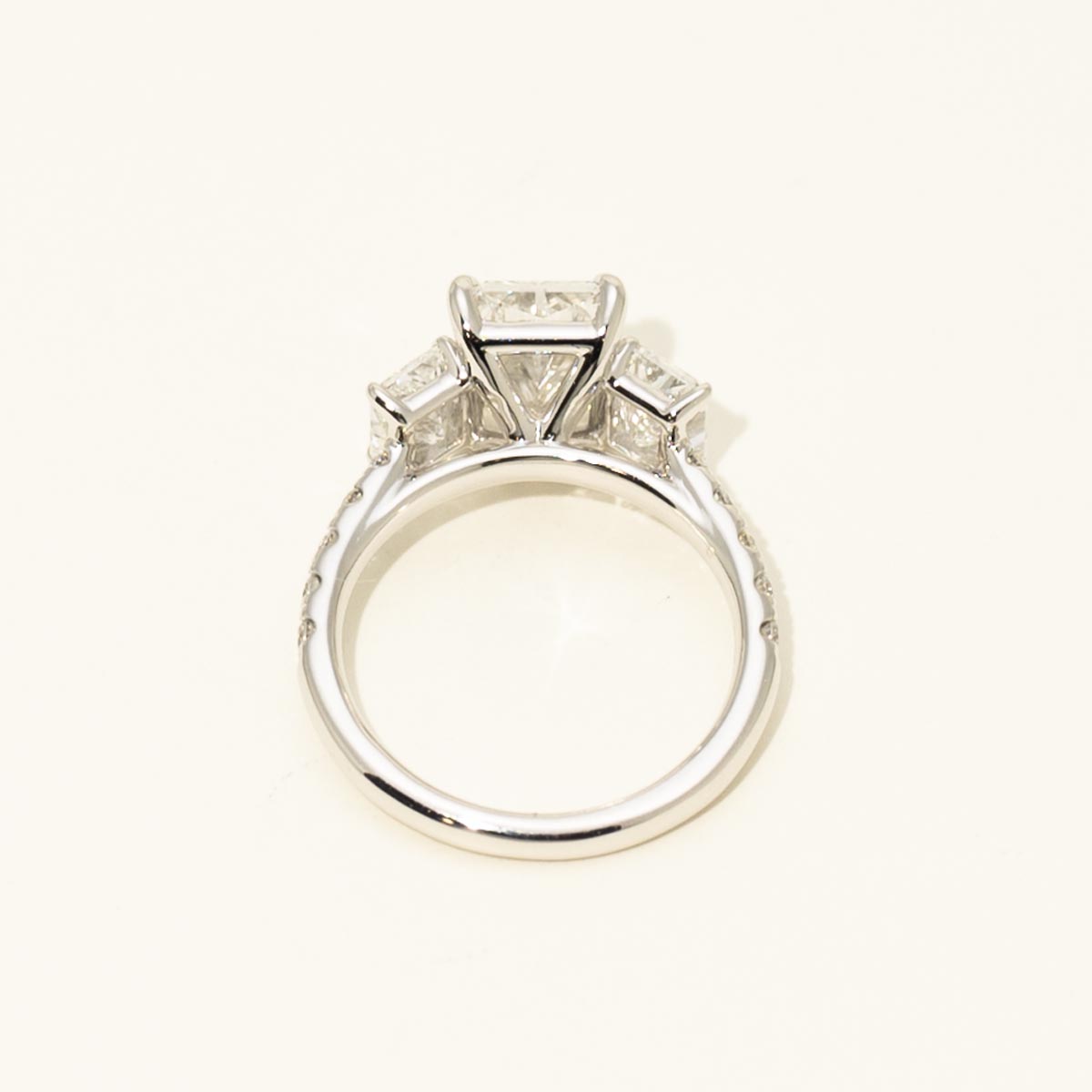 Radiant Cut Lab Grown Diamond Engagement Ring in Platinum  (4 7/8ct tw)