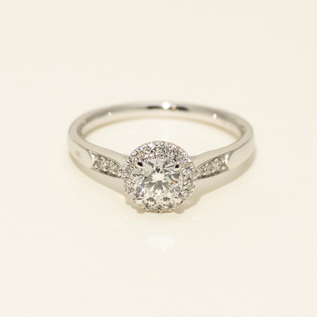 Diamond Halo Engagement Ring in 14kt White Gold (5/8ct tw)