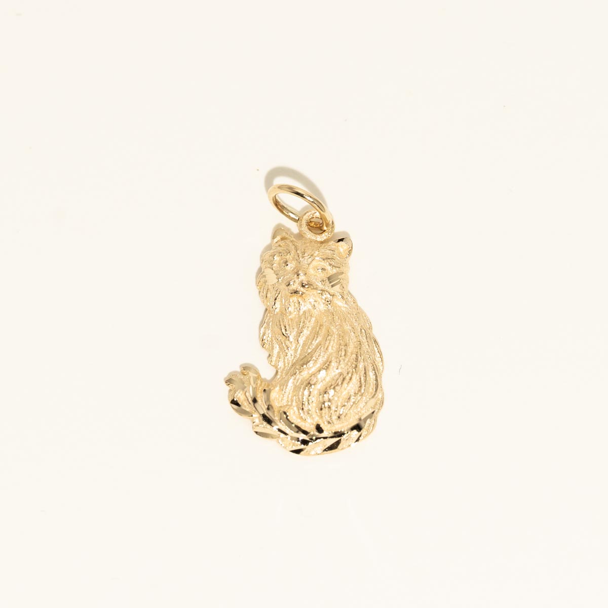 Estate Cat Charm in 14kt Yellow Gold