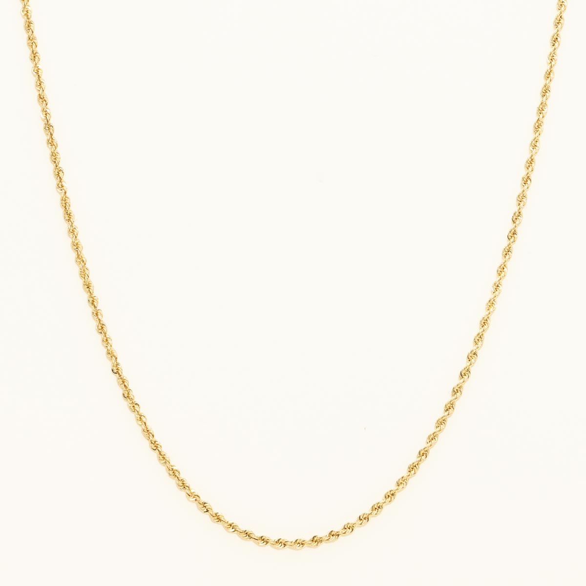 Estate Rope Chain in 14kt Yellow Gold (24 inches and 1.6mm wide)