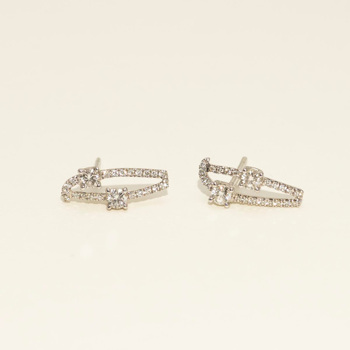 Diamond Fancy Earrings in 14kt White Gold (1/2ct tw)