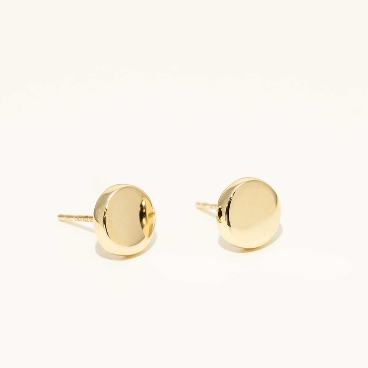 Leslies Button Earrings in 14kt Yellow Gold