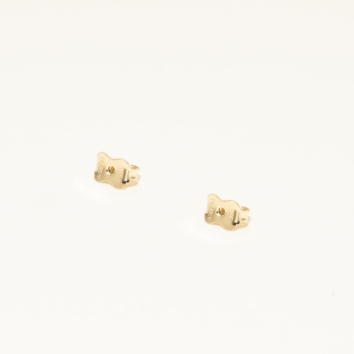 Leslies Button Earrings in 14kt Yellow Gold