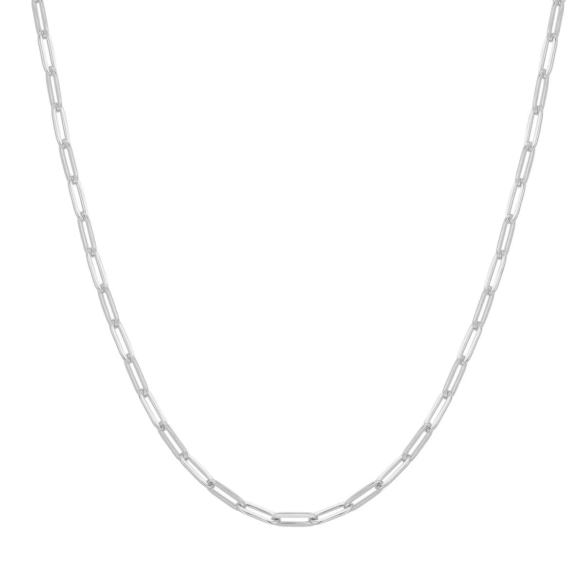 Ania Haie Paperclip Chain Necklace in Sterling Silver