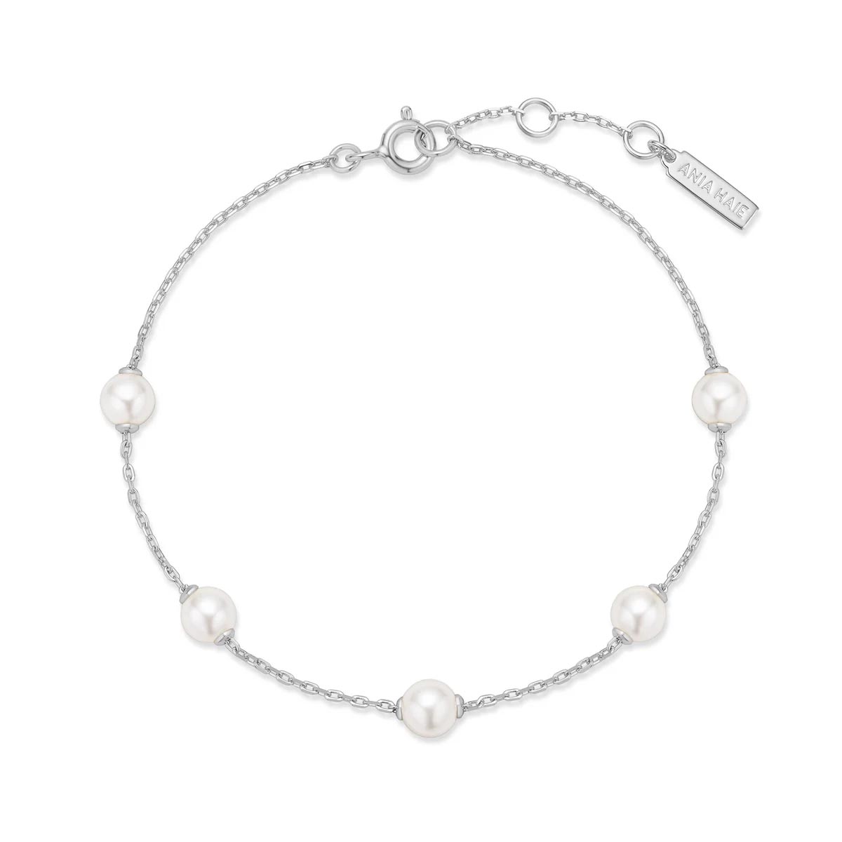 Ania Haie Shell Pearl Bracelet in Sterling Silver