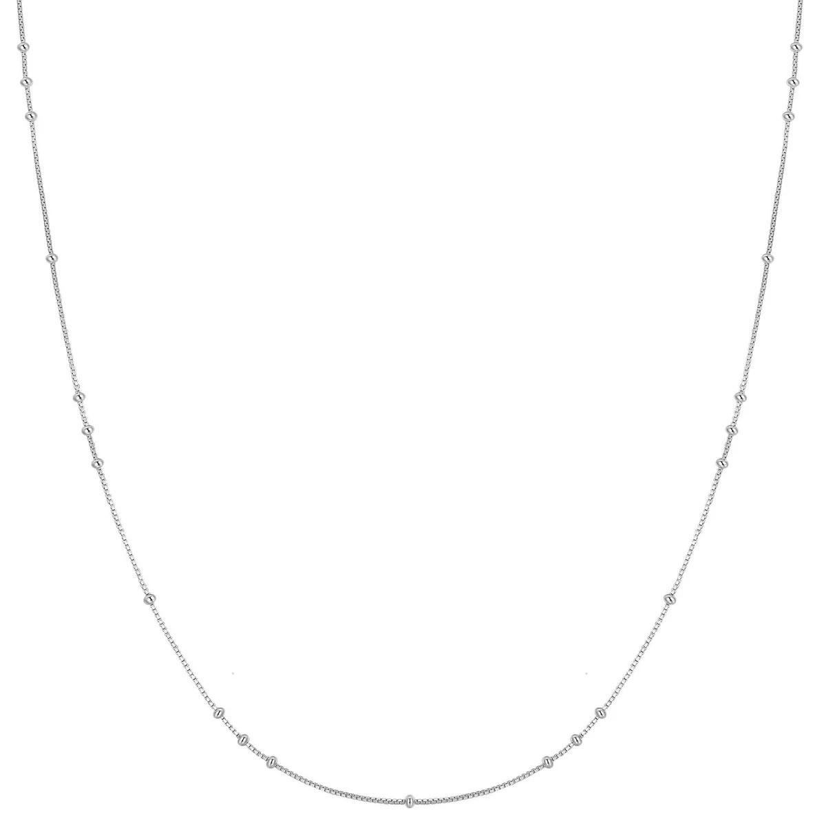 Ania Haie Mini Bead Station Necklace in Sterling Silver