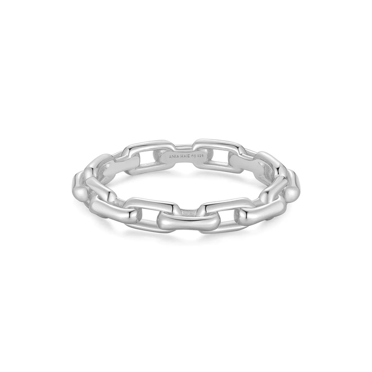 Ania Haie Paperclip Link Ring in Sterling Silver