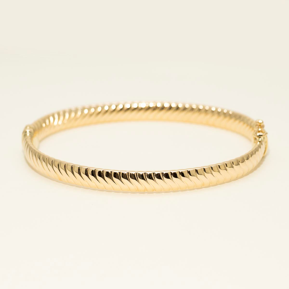 Twist Design Bangle Bracelet in 14kt Yellow Gold