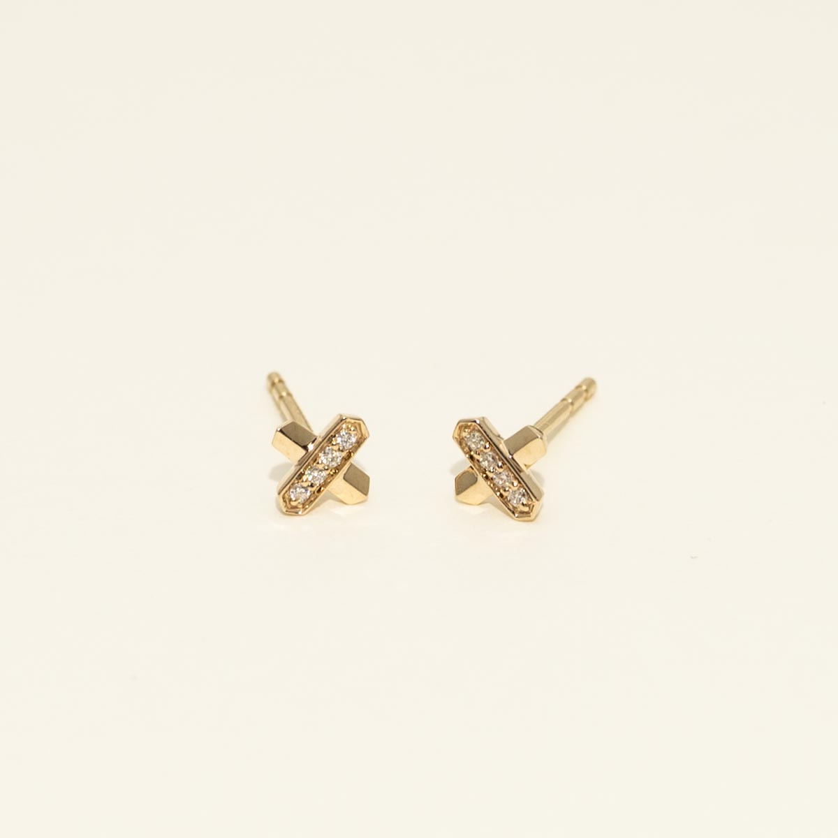 Diamond Earrings in 14kt Yellow Gold (.04ct tw)