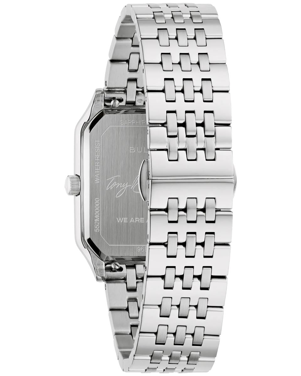Bulova Tony Bennett Watch with Champagne Dial and Stainless Steel Bracelet (32mm and quartz movement)