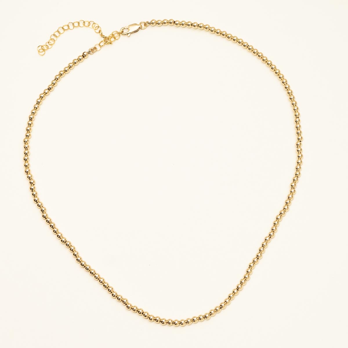 Dee Berkley Bead Necklace in 14kt Gold Filled (3mm beads and 15-18inches)