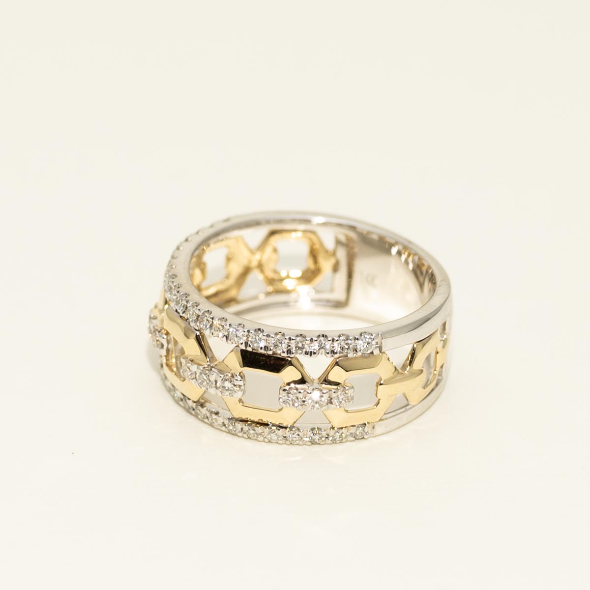 Diamond Fashion Ring in 14kt Yellow and White Gold (1/2ct tw)