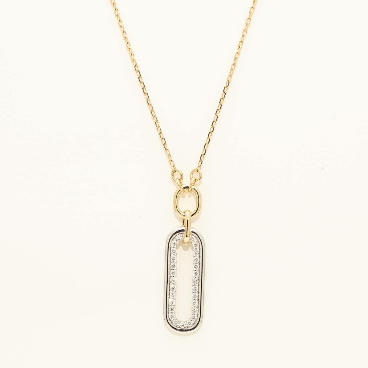 Diamond Fashion Necklace in 14kt Yellow and White Gold (1/3ct tw)