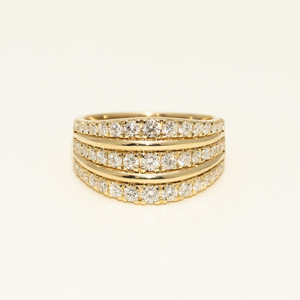 Diamond Fashion Ring in 14kt Yellow Gold (1ct tw)