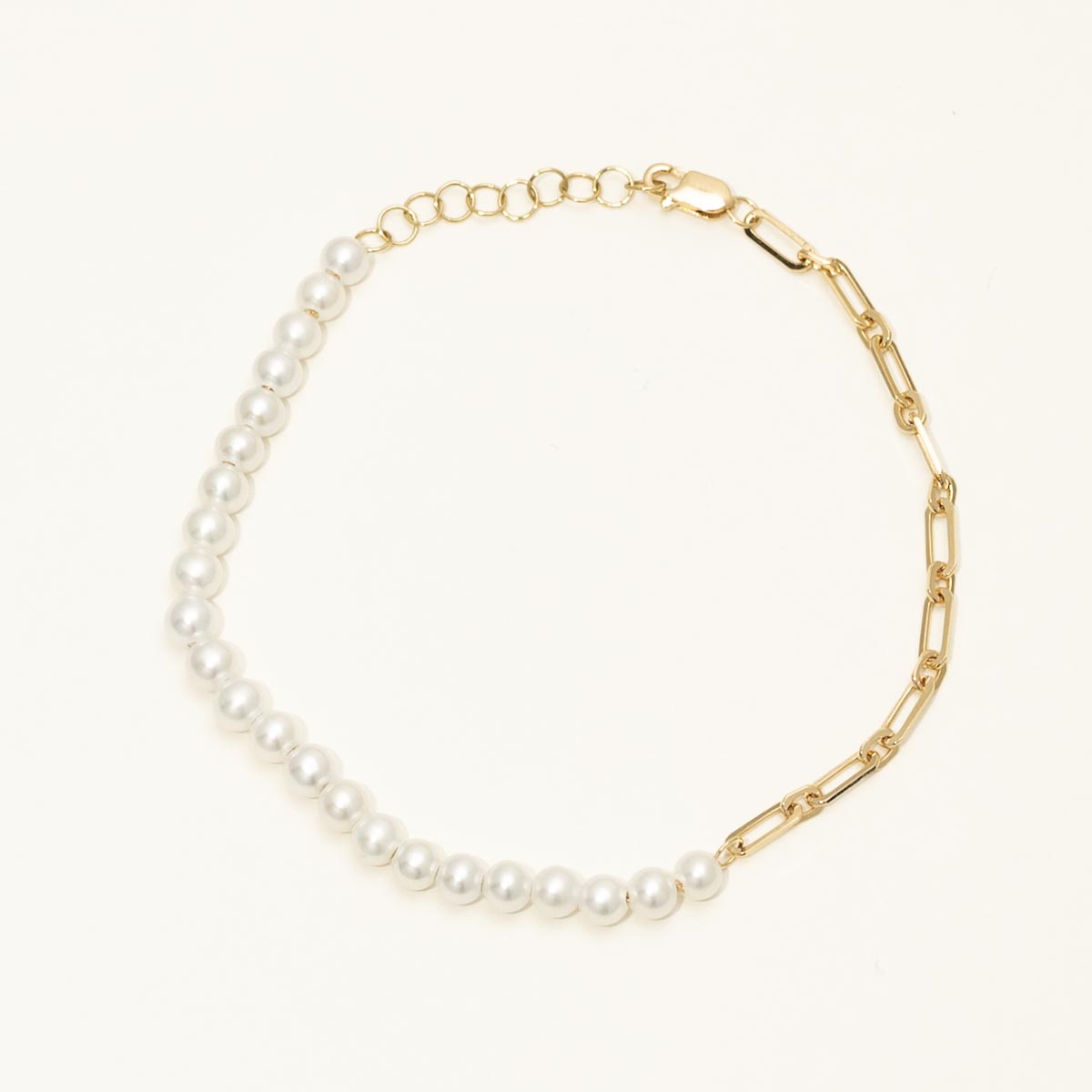 Cultured Freshwater Pearl Bracelet in 14kt Yellow Gold
