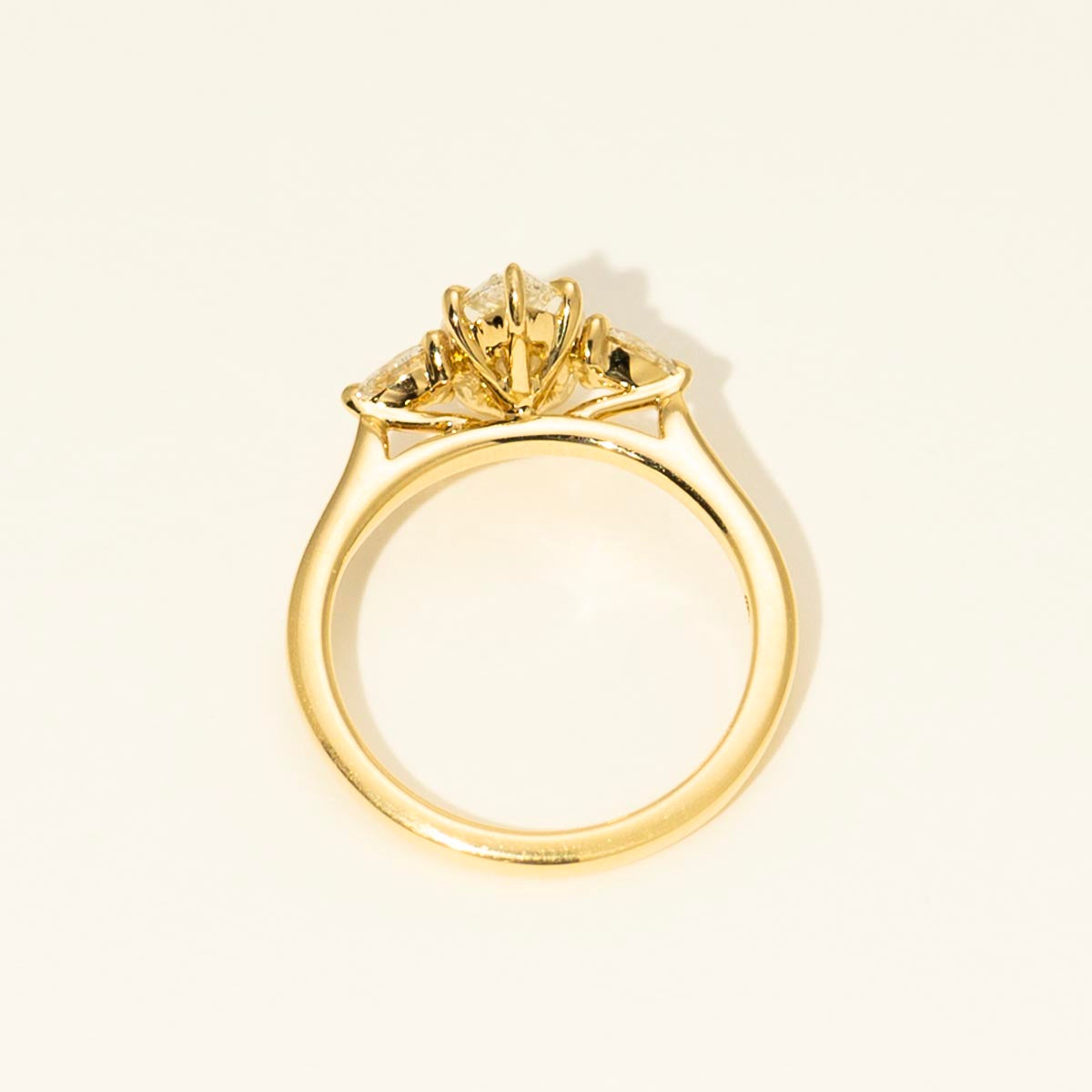 Marquise Diamond Three Stone Engagement Ring in 18kt Yellow Gold (1 3/4ct tw)
