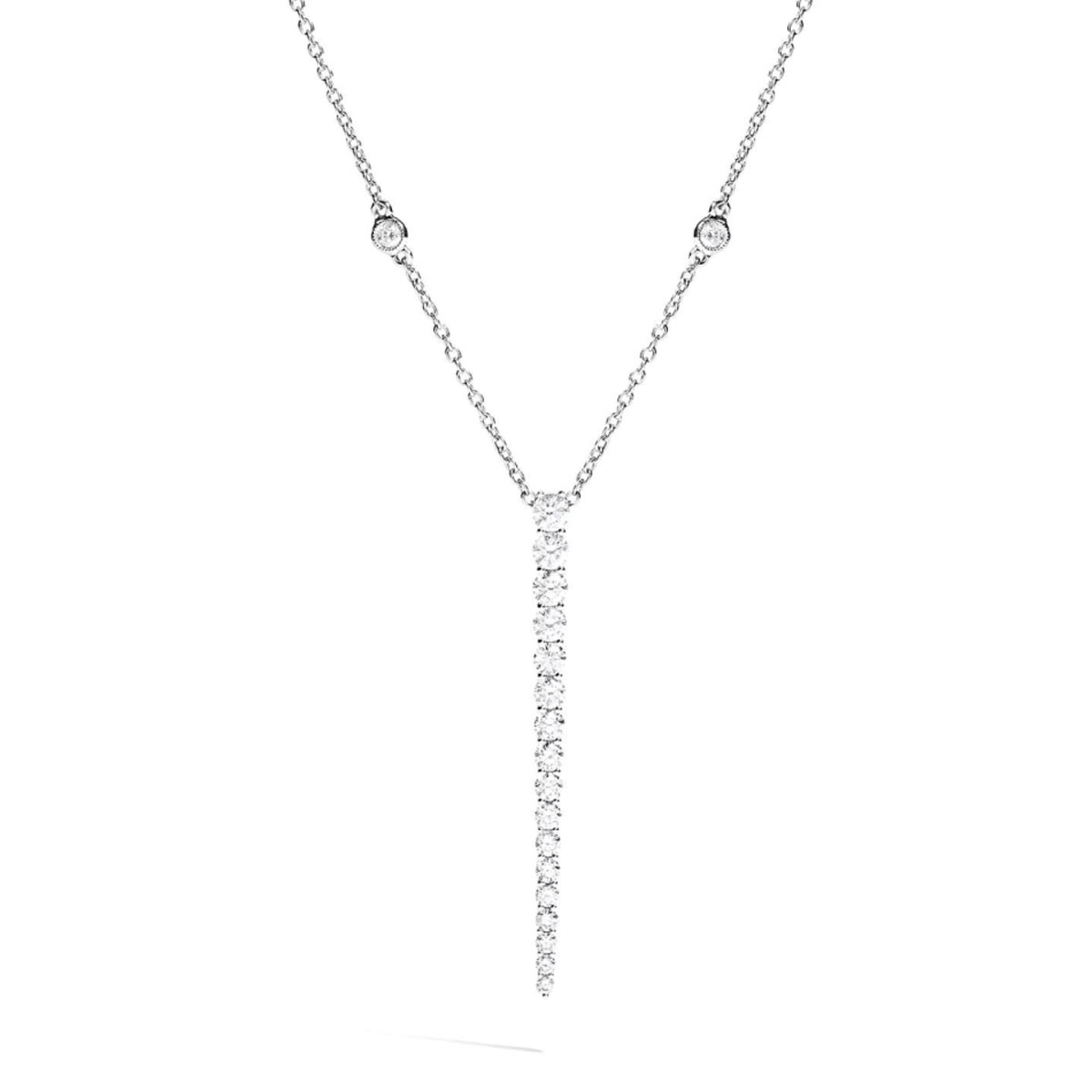 Ashi Couture Graduated Diamond Necklace in 18kt White Gold (1 1/3ct tw)