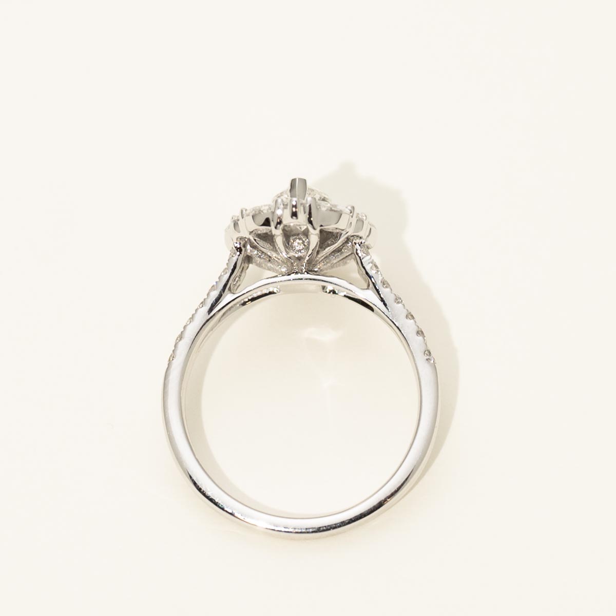 Lab Grown Marquise Diamond Halo Engagement Ring in 14kt White Gold (1 3/4ct tw)