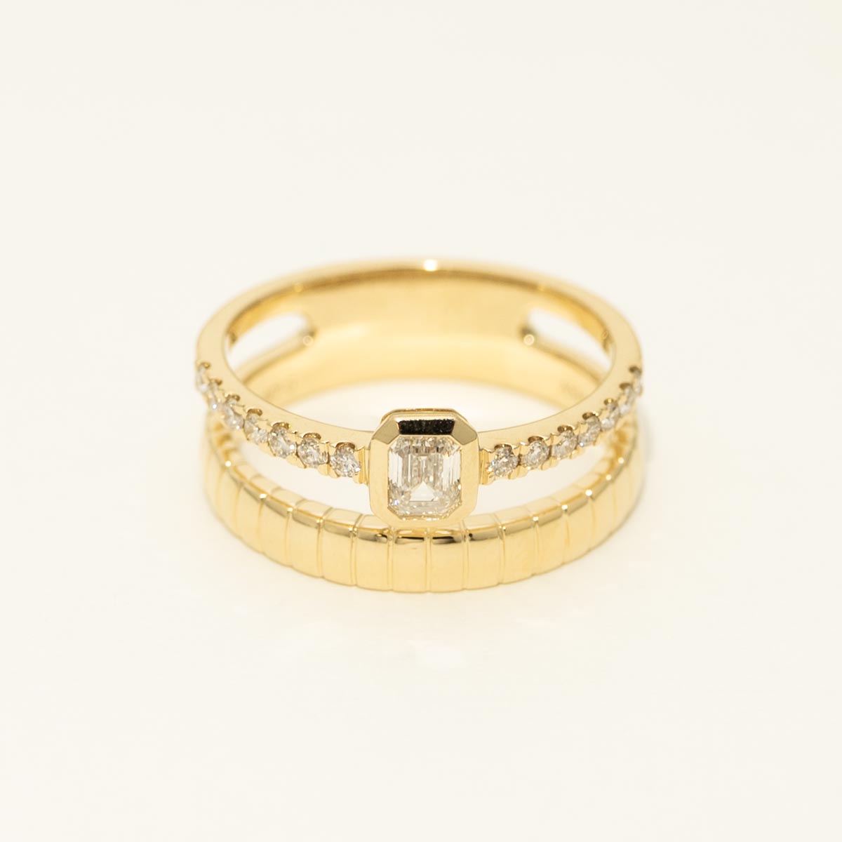 Emerald Cut Diamond Fashion Ring in 14kt Yellow Gold (1/2ct tw)