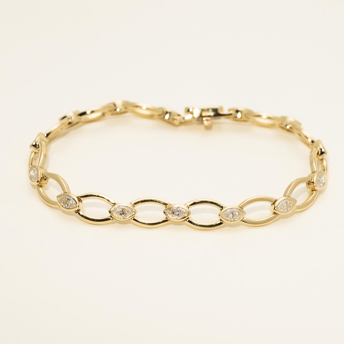 Nolita Collection Marquise Diamond Open Link Bracelet in 18kt Yellow Gold (2 1/7ct tw)