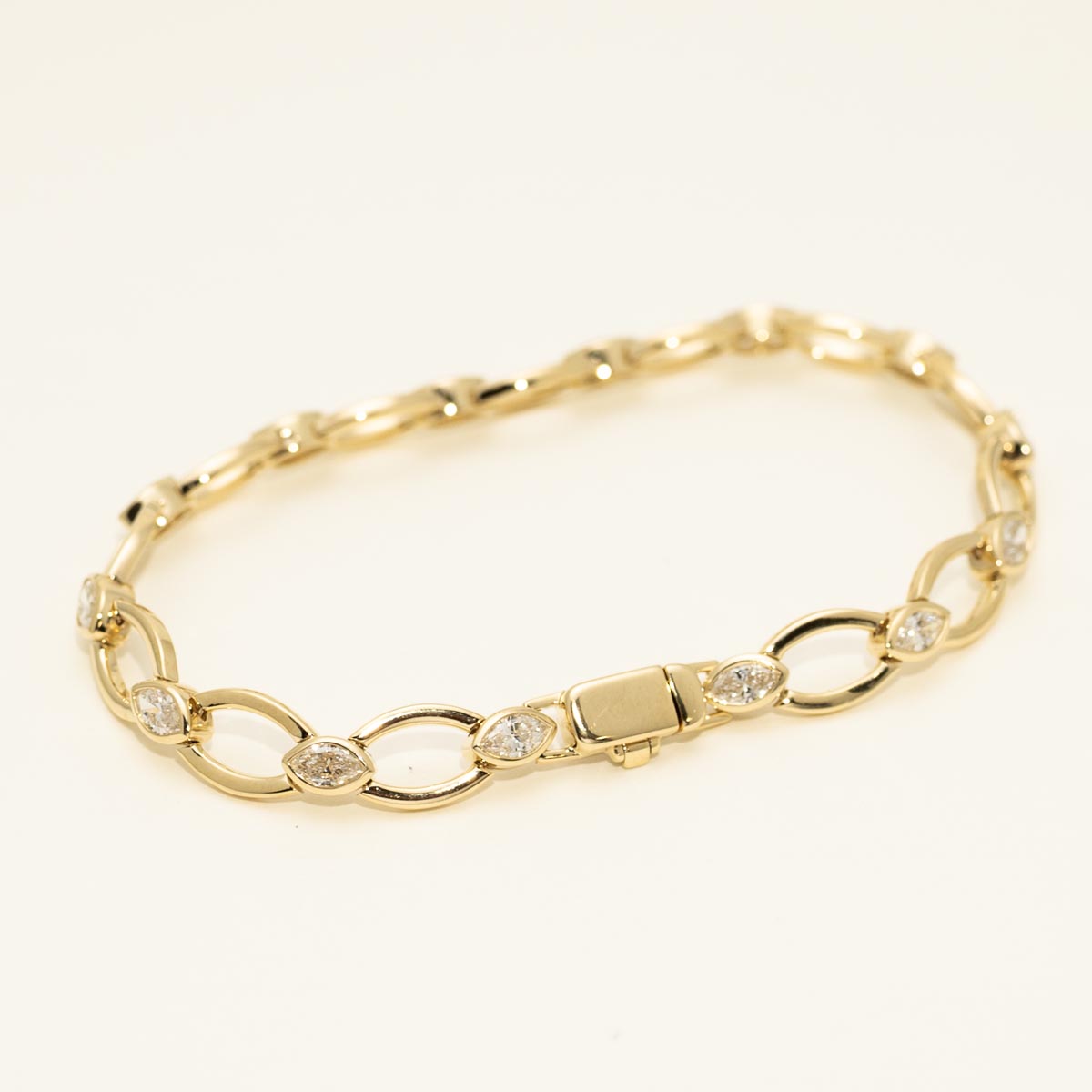 Nolita Collection Marquise Diamond Open Link Bracelet in 18kt Yellow Gold (2 1/7ct tw)