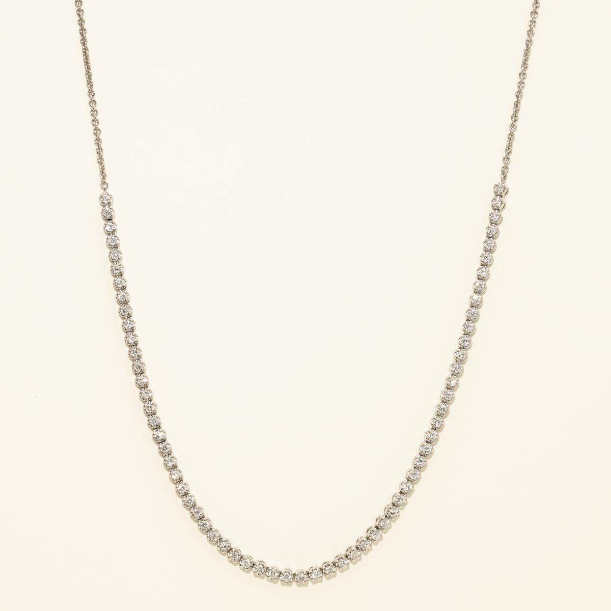 Lab Grown Diamond Necklace in Sterling Silver (1ct tw)