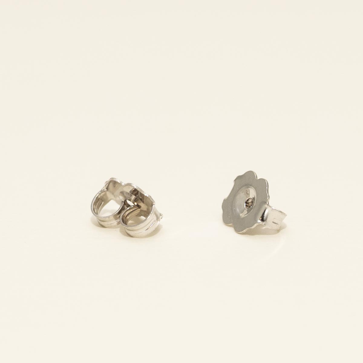 Grey Spinel Earrings in 14kt White Gold