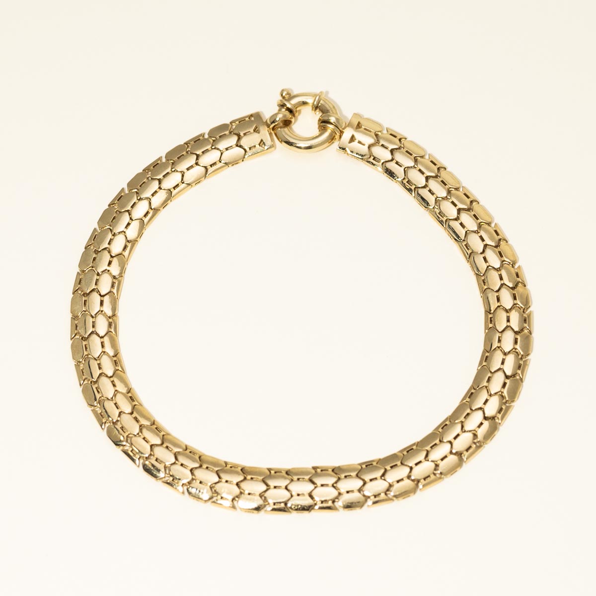 Fancy Link Bracelet in 10kt Yellow Gold (7.5 inches)