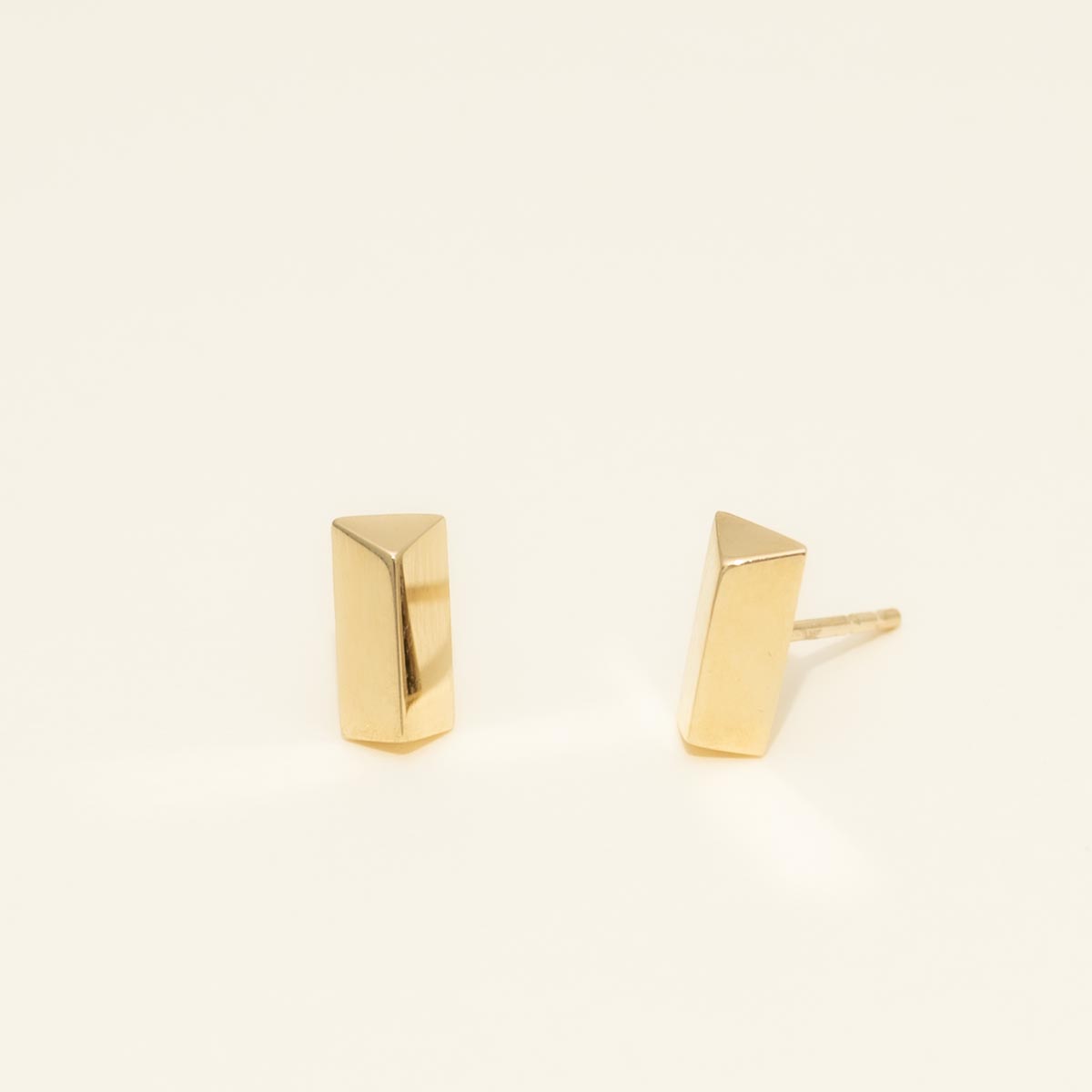 Fancy Stud Earrings in 14kt Yellow Gold