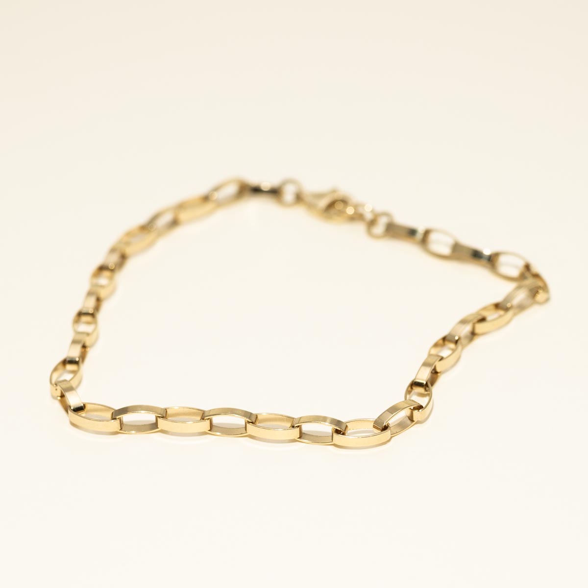 Fancy Link Bracelet in 14kt Yellow Gold (7-7.5  inches)