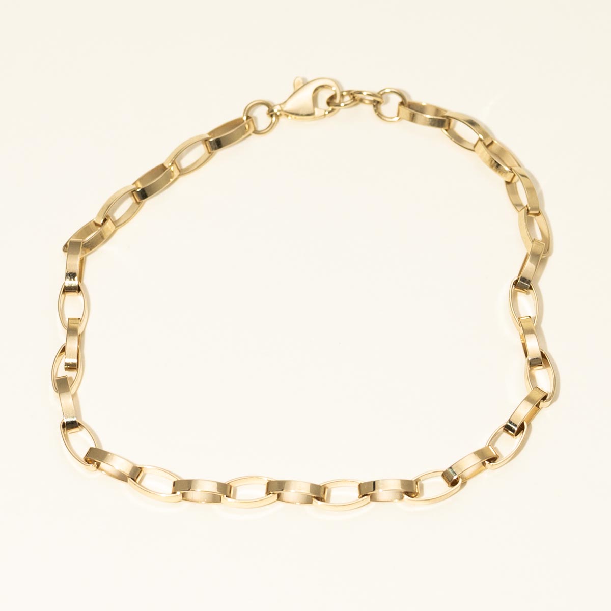 Fancy Link Bracelet in 14kt Yellow Gold (7-7.5  inches)