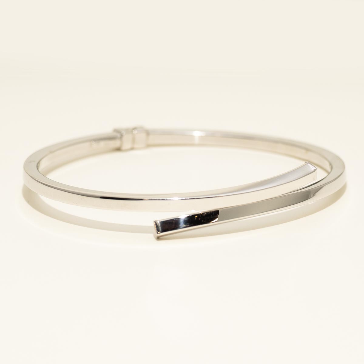 Bypass Bangle Bracelet in Sterling Silver